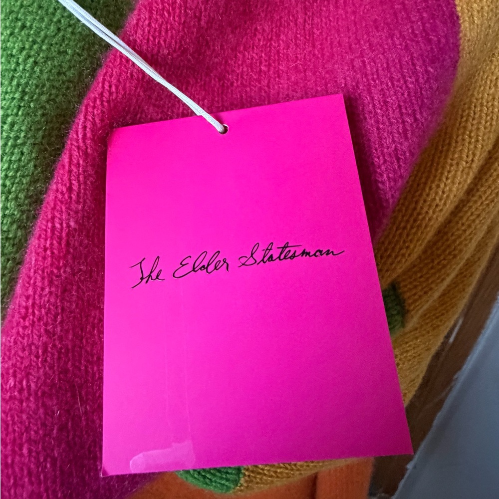 The Elder Statesman Patchwork Cashmere Shawl in P… - image 11